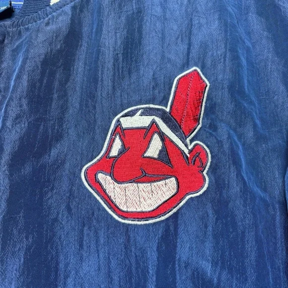 Vintage Starter Jacket Mens Extra Large Cleveland Indians Chief Wahoo 1990s CLE - Picture 5 of 8